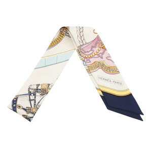 Hermes scarf muffler twilly Grand Apparat silk HERMES 2024 women's